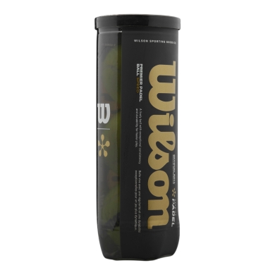 Wilson Padelowe piłki Premier Padel Speed żółte, opakowanie 3 szt.